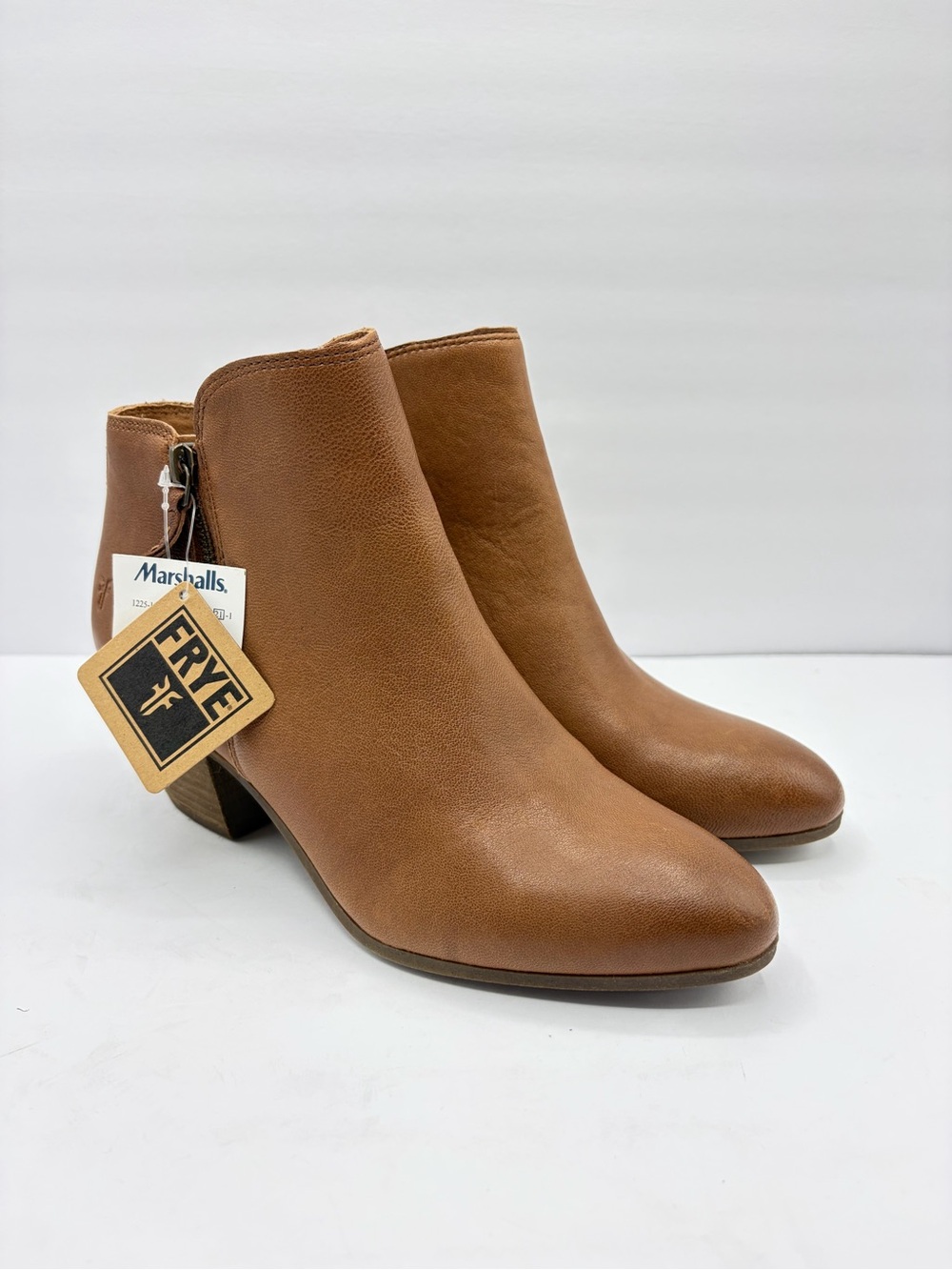 Frye Women’s Size 8MJudith Double Zip Brown Leather Ankle Boots Fall Neutral